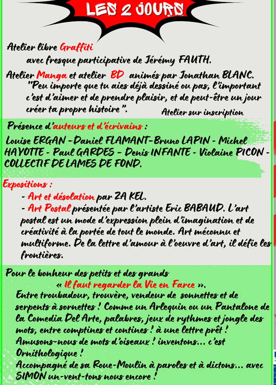 Programme du dimanche