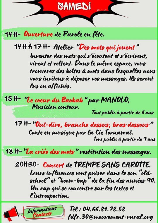 Affiche Parole en fête